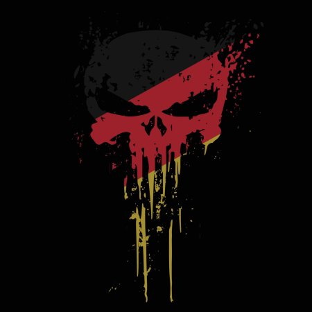 Punisher каратель красный череп