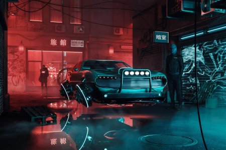 Cyberpunk 2077 машины