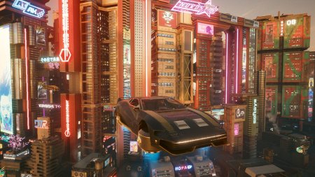Cyberpunk 2077 летающие машины