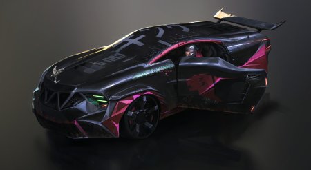 Концепт cyberpunk car