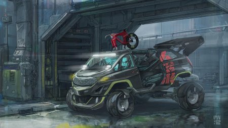 Киберпанк 2077 концепт арт