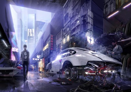 Cyberpunk 2077 машины