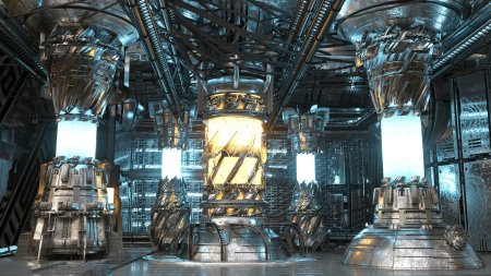 Реактор космического корабля scifi