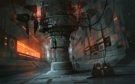 Концепт арт sci fi лаборатория