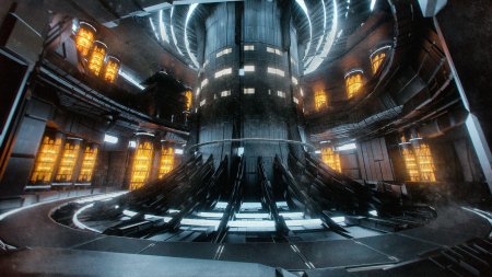Sci fi станция арт