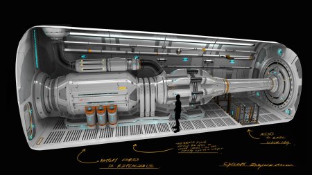 Sci fi интерьер реакторной