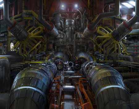 Реактор термоядерный scifi арт