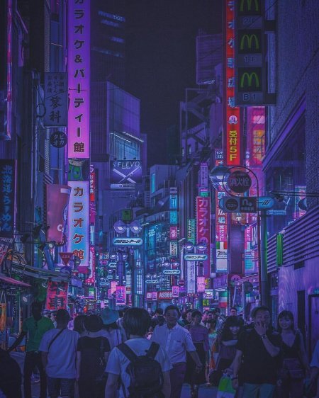 Cyberpunk токио anime