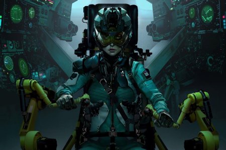 Пилот sci fi art арт