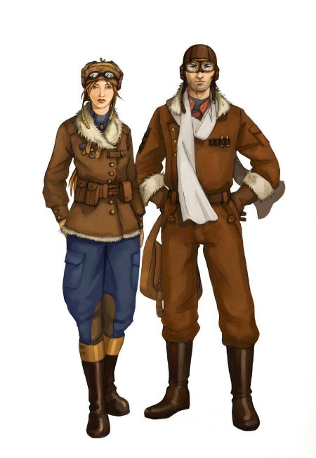 Steampunk pilot одежда
