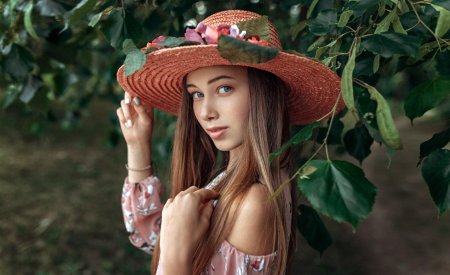 Шляпа девушка