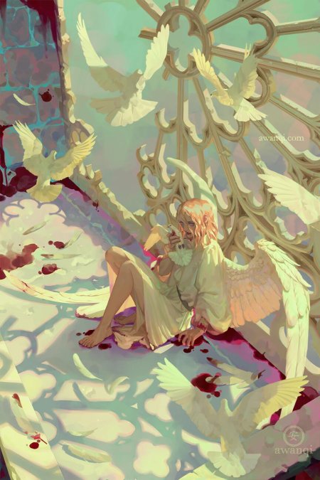 Awanqi художник ангелы