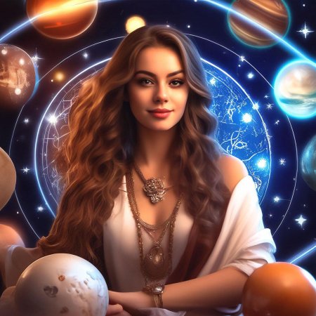Девушка астролог