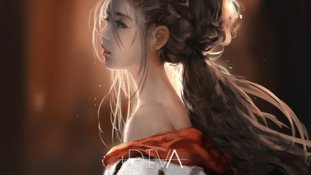 Красивая девушка аниме