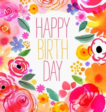 Открытка с днём рождения happy birthday