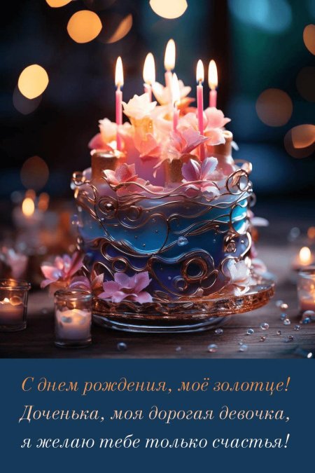 С днём рождением доченьки