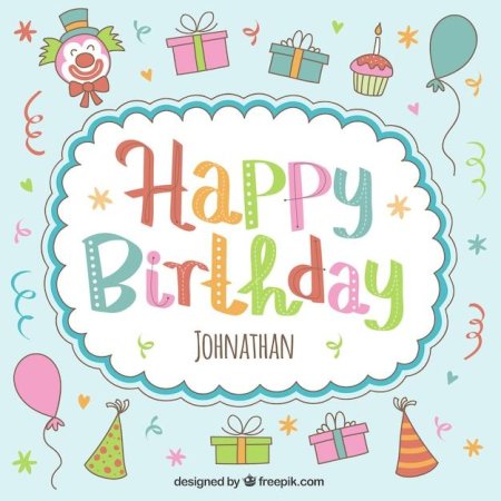 Happy birthday плакат