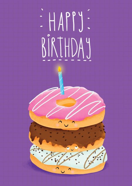 Happy birthday стильные открытки