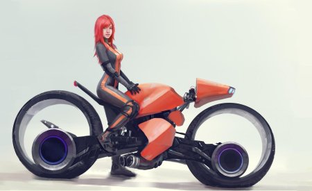 Cyberpunk мотоцикл концепт