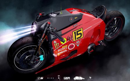 Кастом мотоцикл cyberpunk