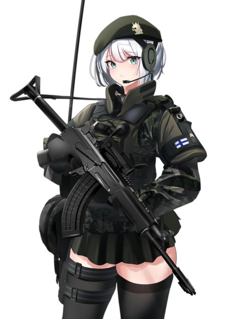 Аниме тянка военная