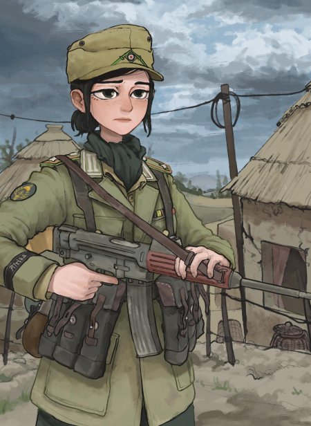 Аниме русский солдат