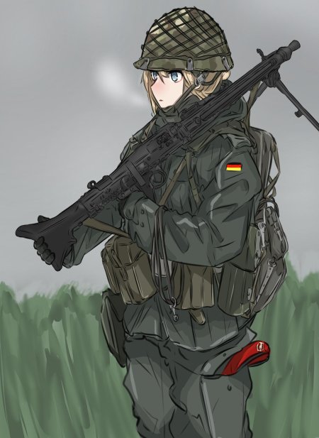 Аниме тянка военная