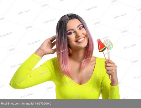 Девушка с леденцом