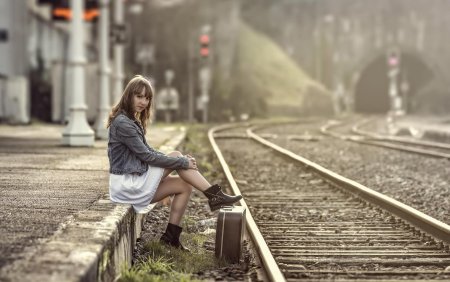 Фотосессия на железной дороге