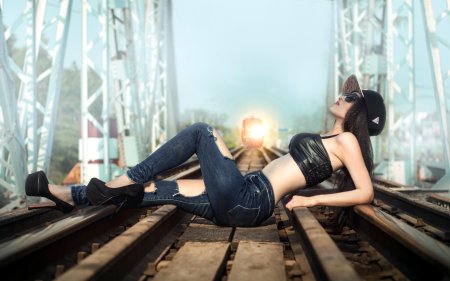 Фотосессия на рельсах