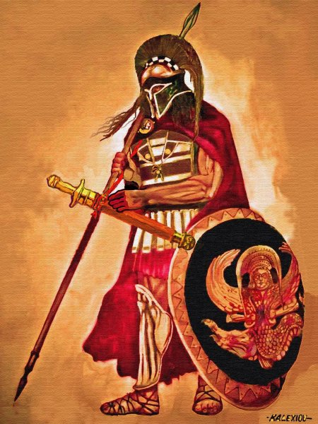Греческий воин гоплит