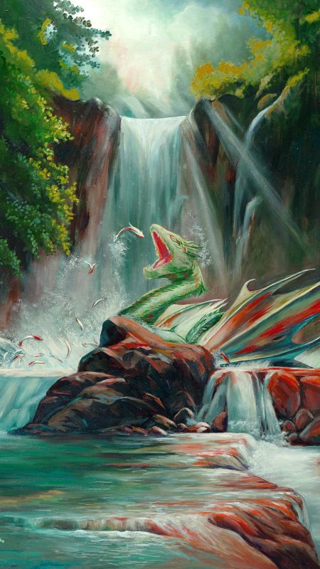 Сказочный водопад