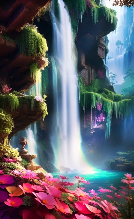 Enchanting waterfall