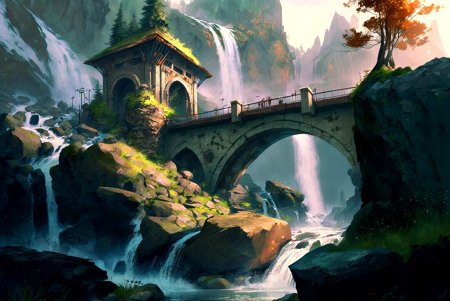 Водопад арт