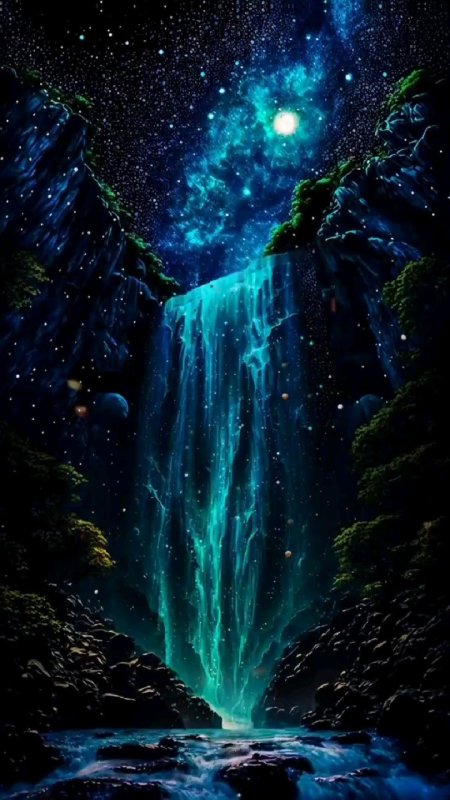 Волшебный водопад арт