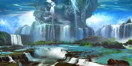 Каскад водопадов мтг
