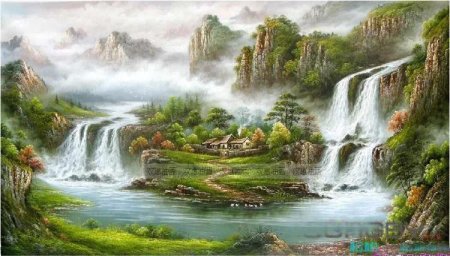 Водопад пейзаж