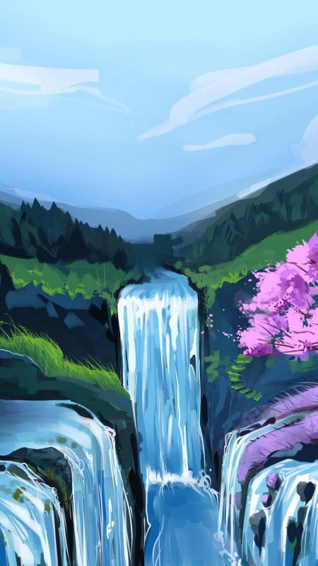 Водопад арт