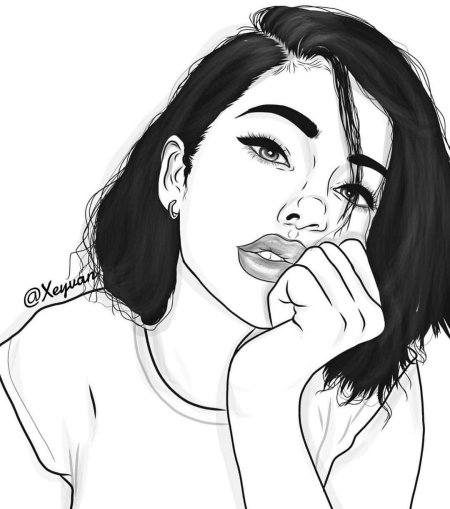Рисунки девушек