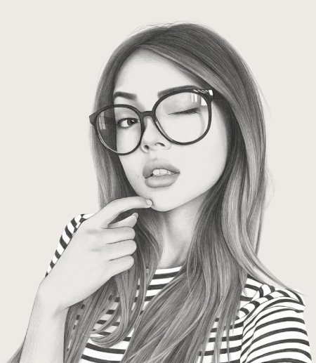 Красивые рисунки девушек карандашом
