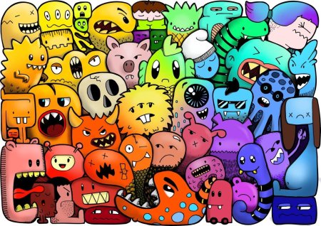 Doodle monster