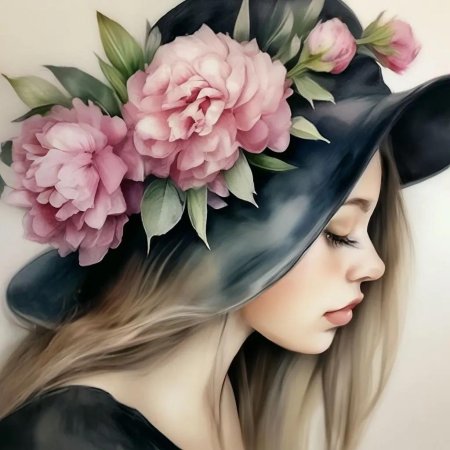 Акварель девушка