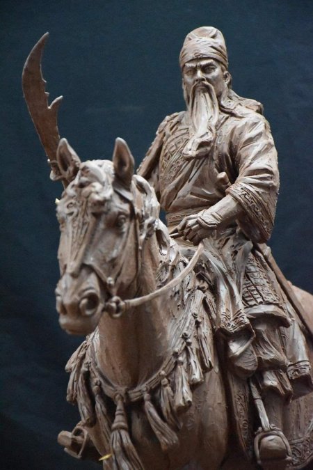 Китайская бронзовая скульптура guan yu