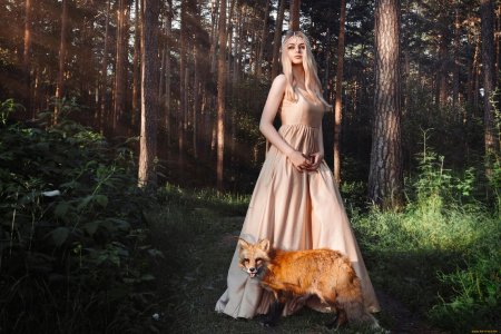 Фотосессия с лисой