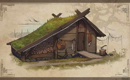 Викингский дом концепт арт
