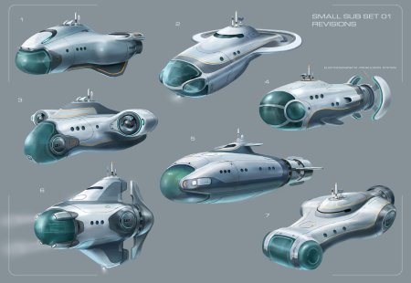 Subnautica циклоп концепт арт