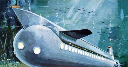 Подводная лодка ретрофутуризм