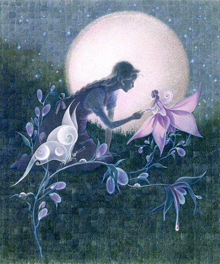 . художник : arlene graston в ночь лунное