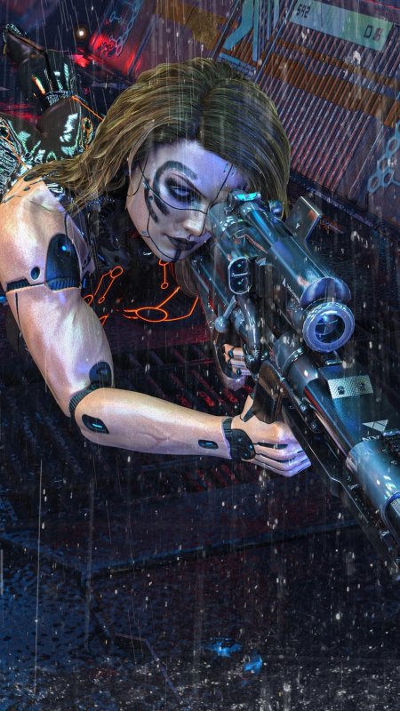 Cyberpunk 2077 снайперская винтовка
