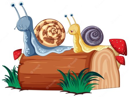 Улитка мультяшная